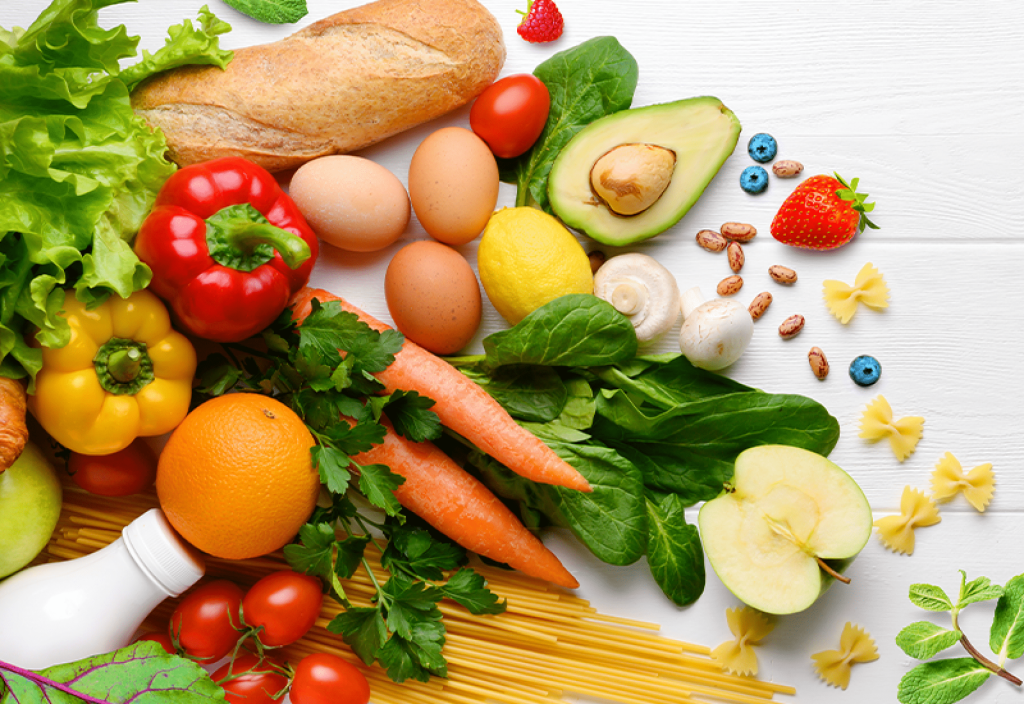 Saúde através de uma alimentação&nbsp;adequada.