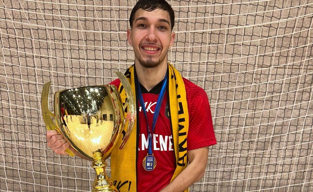 Menino de Ouro: Currais-novense Alanzinho faz história e é campeão da Supercopa de Futsal na Lituânia pelo Akmenė